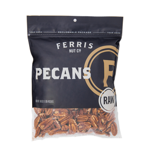 ferris nuts, 16-ounce bag, raw pecans