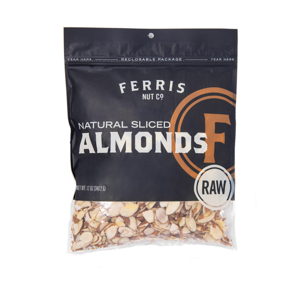 16 ounce resealable bag of raw sliced almonds