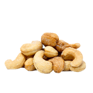pile of roasted salted cashews