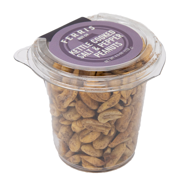 Kettle Cooked Salt and Pepper Peanuts To Go Cup 12-count