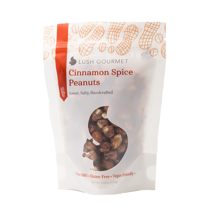 lush gourmet, 4.65-ounce, cinnamon spice peanuts